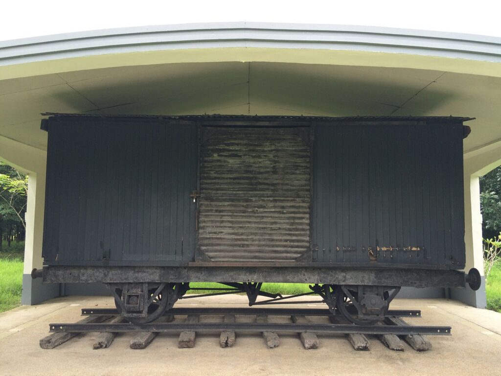 San Fernando Railway Car, O'Donnell, Capas, Tarlac, Bataan Death March, Philippines, WWII in Pacific