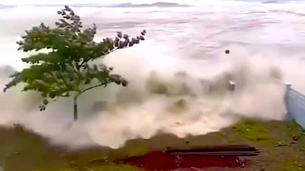 Terrifying Tsunami Footage Emerges After Deadly 7.8 Earthquake in Philippines